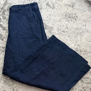 Uniqlo - Women's Dark Wash Wide Leg Jeans